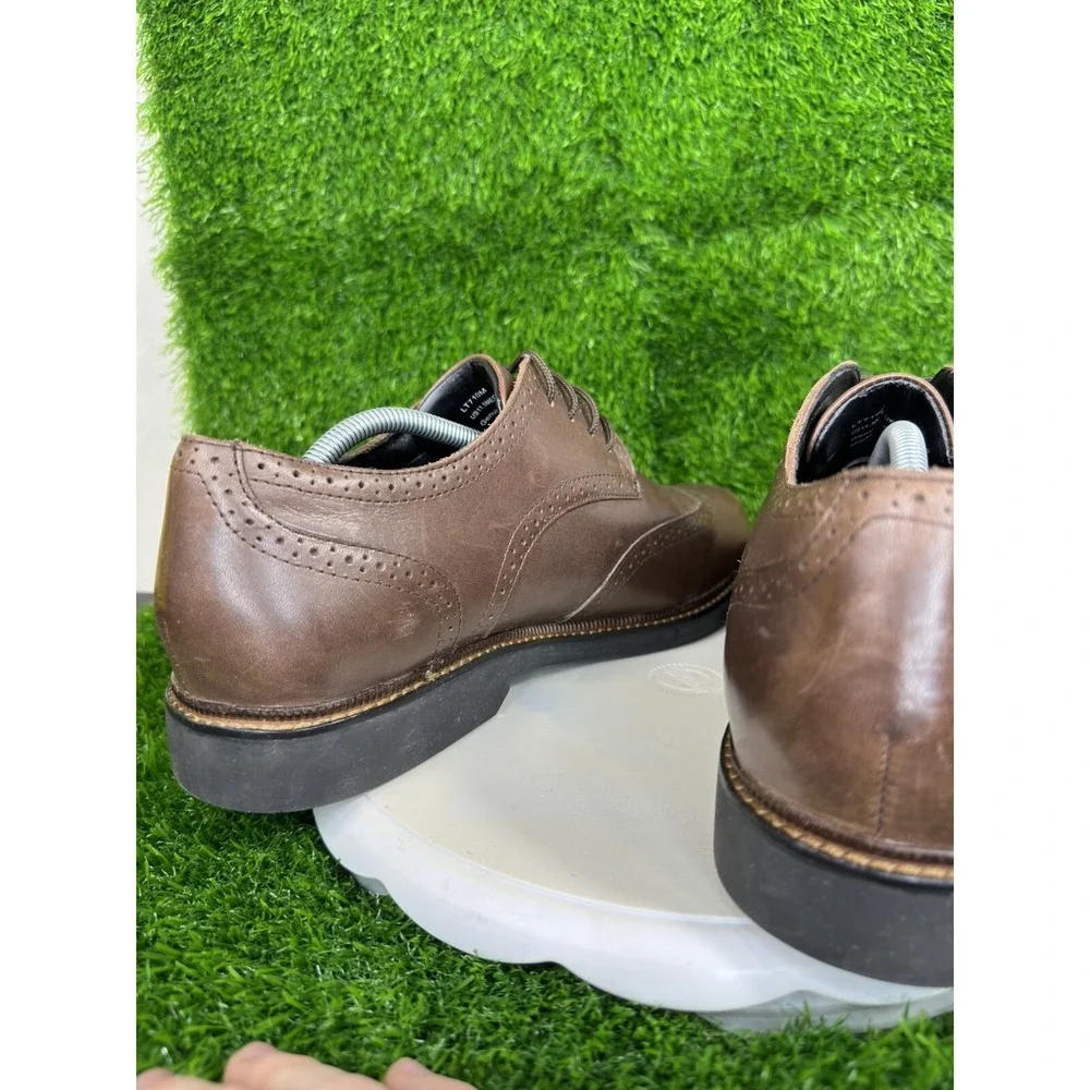 Apex LT710M Men's Oxford Dress Shoe Wingtip Brown Size 11.5 M